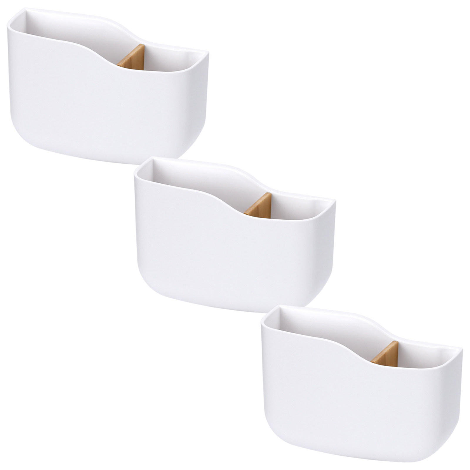 Food Storage With Dividers - 3 Buah Tempat Penyimpanan Remote Control,