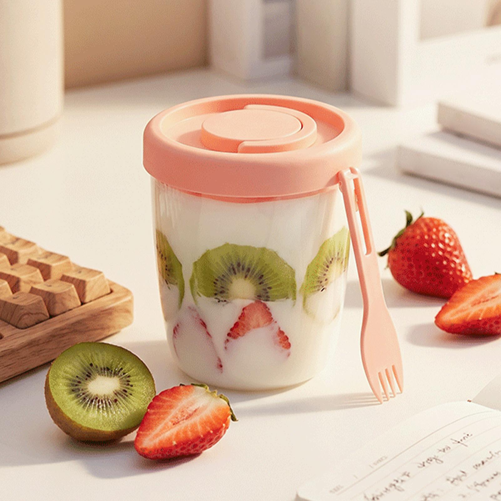Salad Dressing Bottle - Cangkir Yogurt dengan Tutup Cangkir Salad