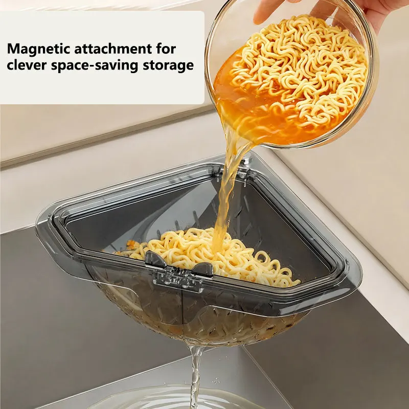 Food Storage Rack - Keranjang Saringan Bak Cuci Piring Segitiga