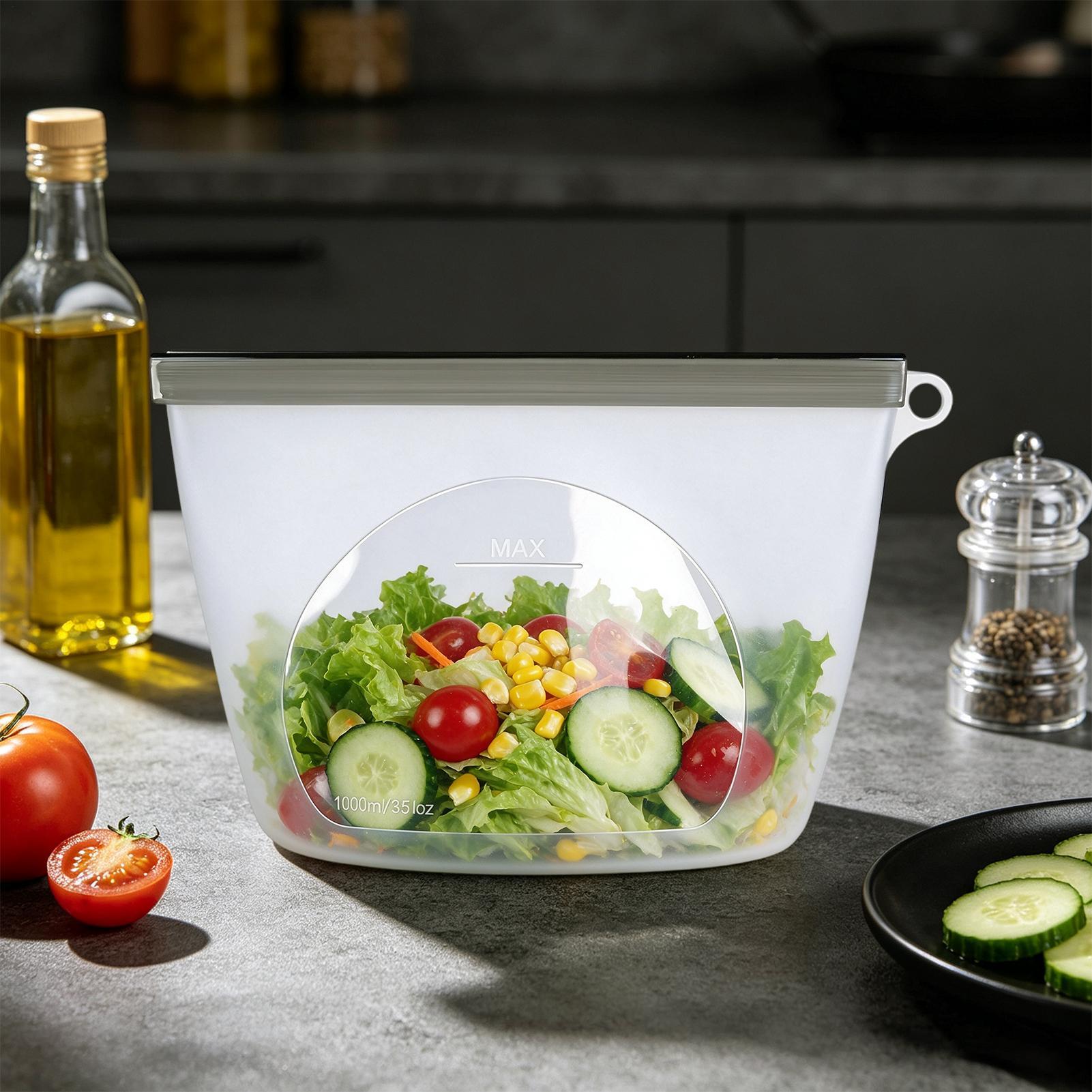 Food Storage Ziploc Bags - Kantong Penyimpanan Makanan Dapat Digunakan Kembali,