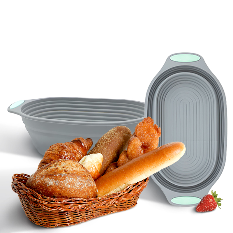 Food Storage With Dividers - 1 Buah Keranjang Fermentasi Roti Silikon