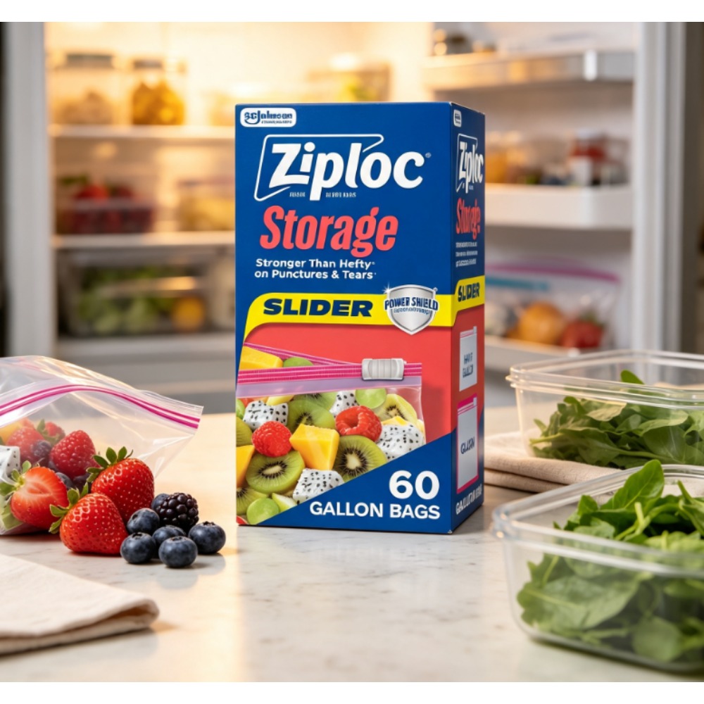 Food Storage Ziploc Bags - Ziploc ® Kantong Penyimpanan Makanan Bermerk