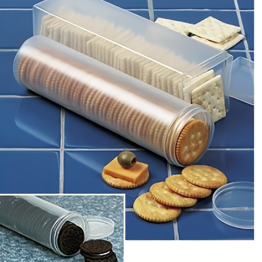 Food Storage With Dividers - Wadah Penyimpanan Makanan Persegi Panjang Transparan