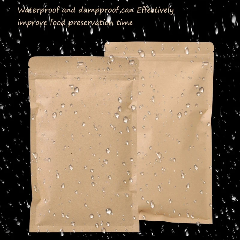 Food Storage Reusable Bags - 100 Buah Kantong Kunci Ritsleting Kertas