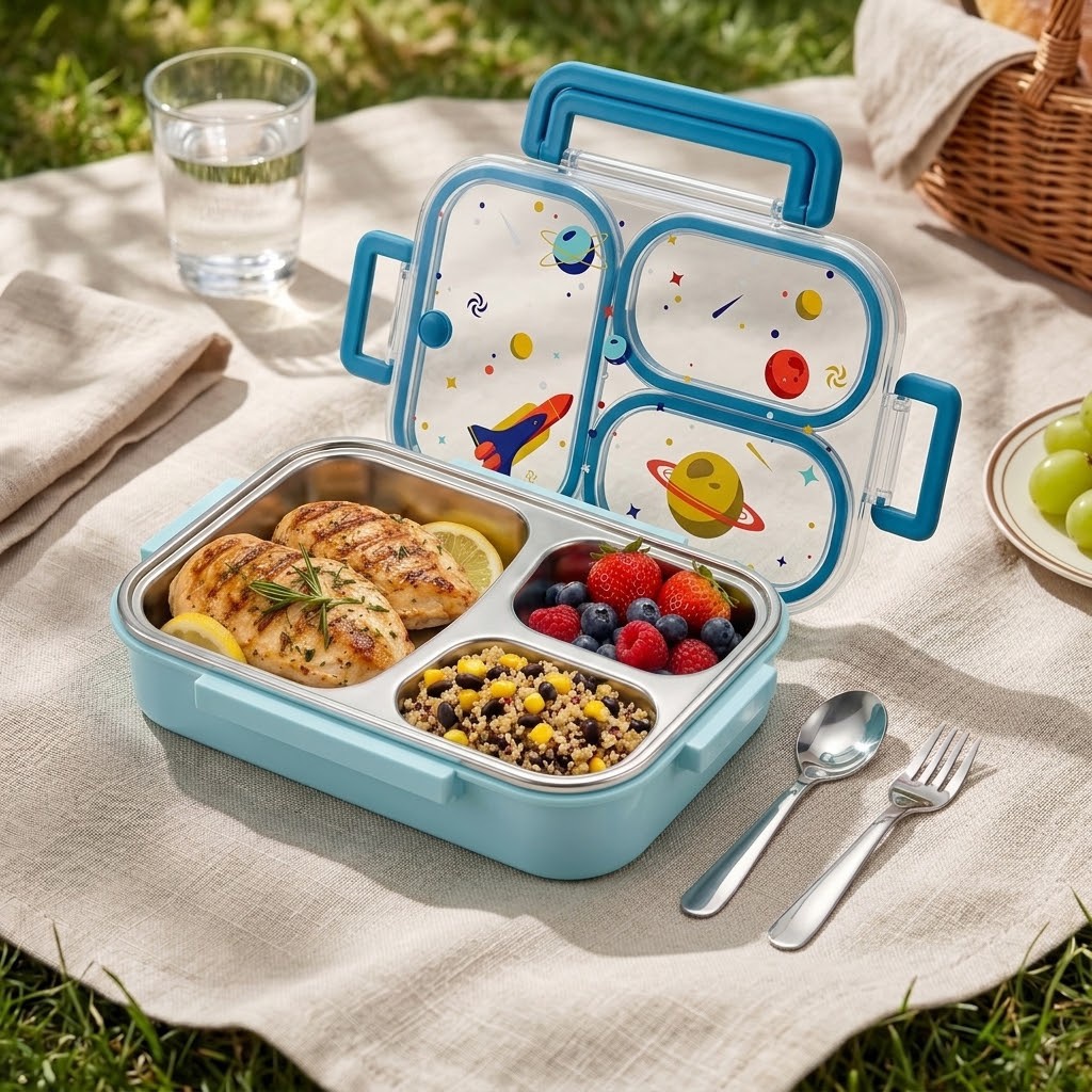 Food Storage Oven Safe - Kotak Makan Bento 900ML Lucu dari