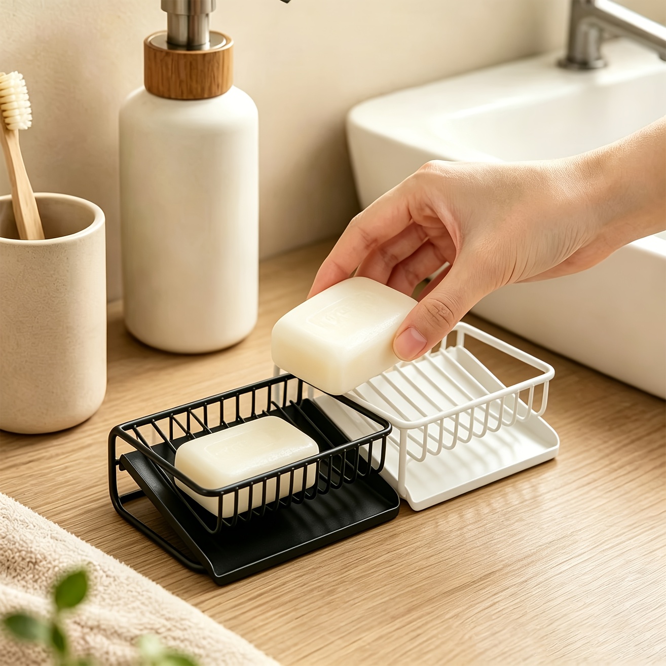 Food Storage Rack - 1 Buah Tempat Sabun Plastik dengan