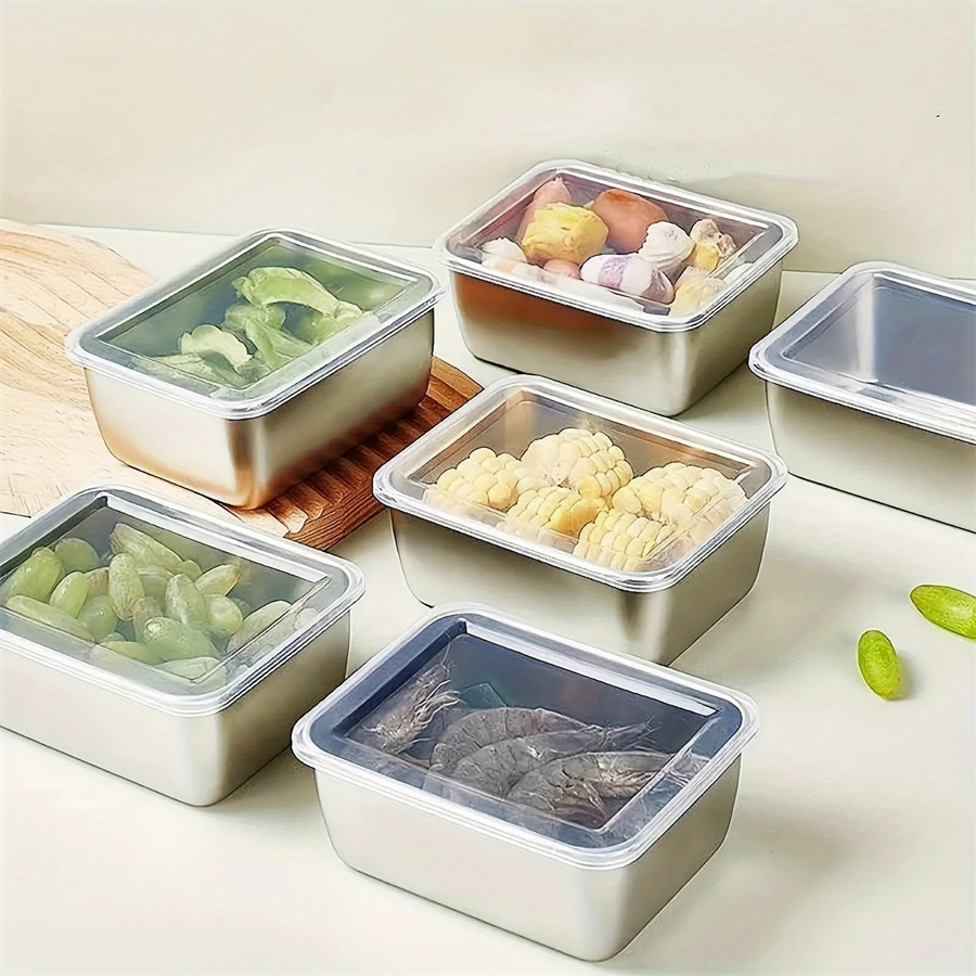 Food Storage Oven Safe - Kotak penyimpanan makanan Stainless Steel, piring