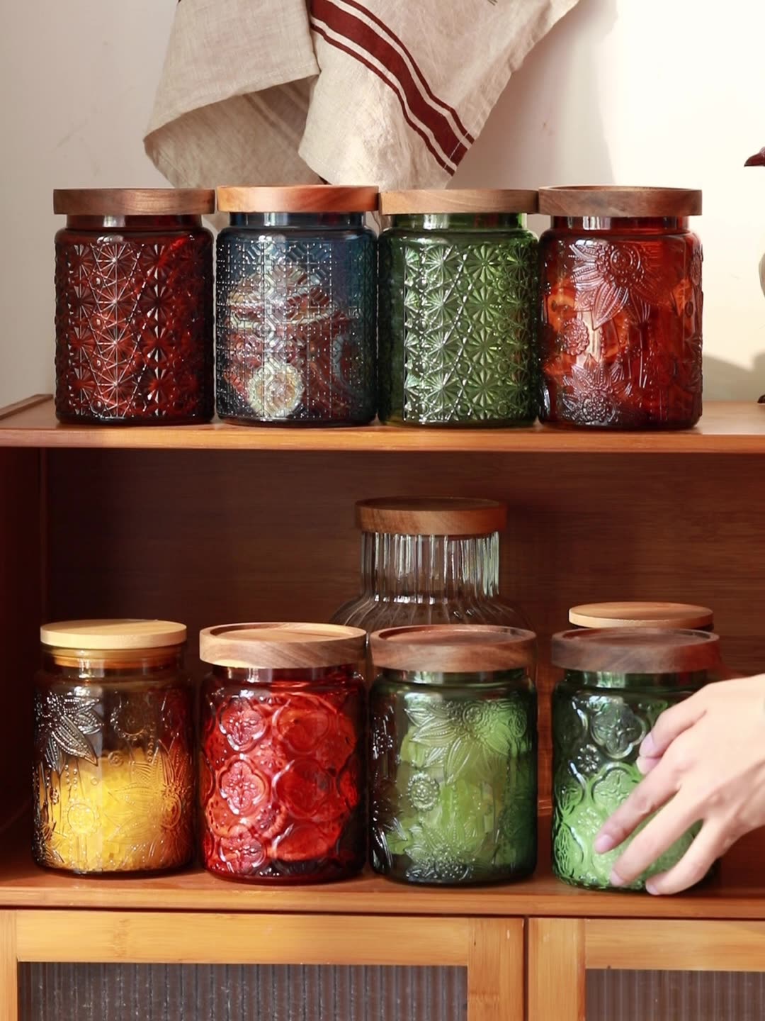 Food Storage Glass Box - Toples penyimpanan dapur kaca antik, wadah