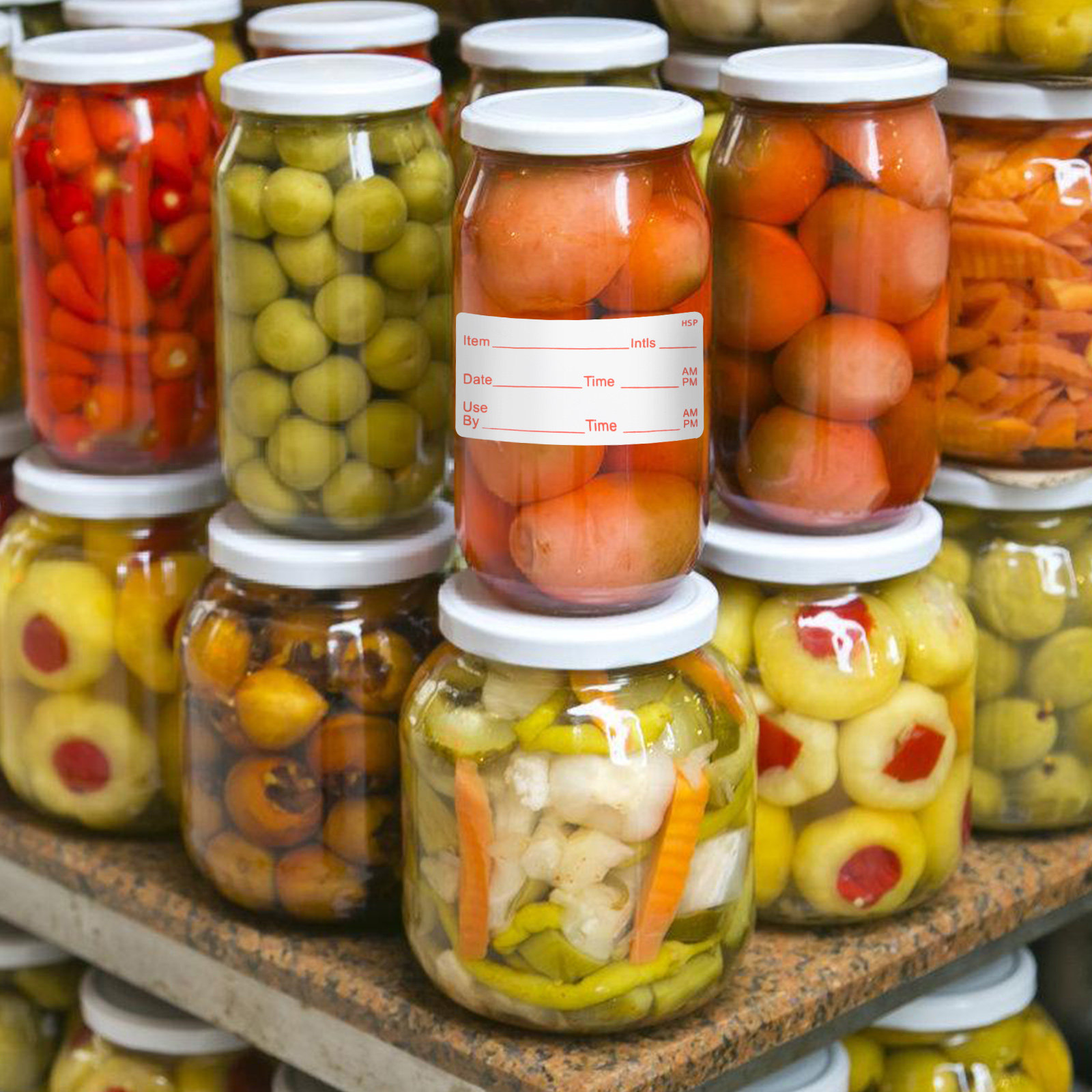 Food Storage In Restaurant - Label untuk Lemari Es, 1 Gulung,