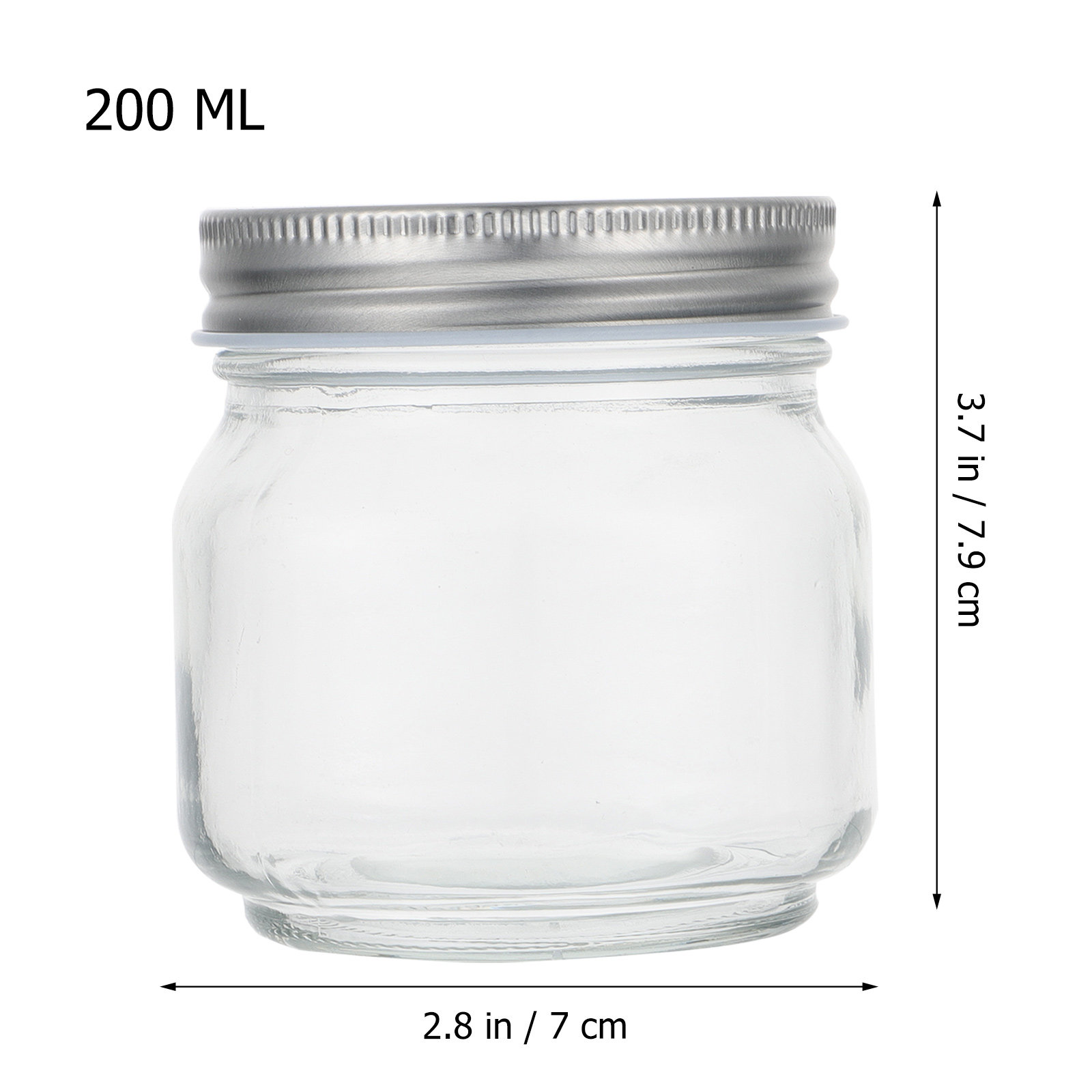 6 Buah Set Toples Kaca Mason,  - Food Storage Glass Containers ulasan dan harga