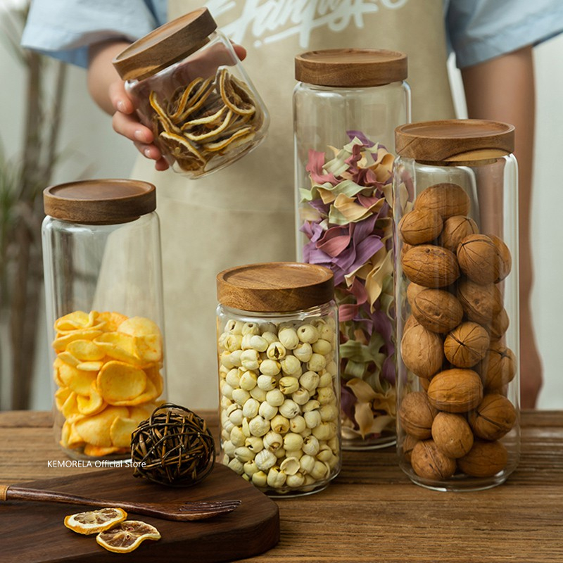 Botol penyimpanan dapur, wadah - Food Storage Glass Box ulasan dan harga