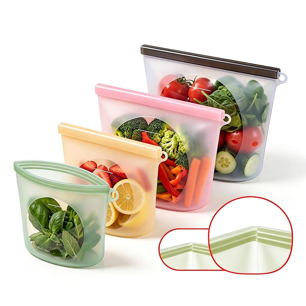Kantong Pengawet Makanan Silik - Food Storage Ziploc Bags ulasan dan harga