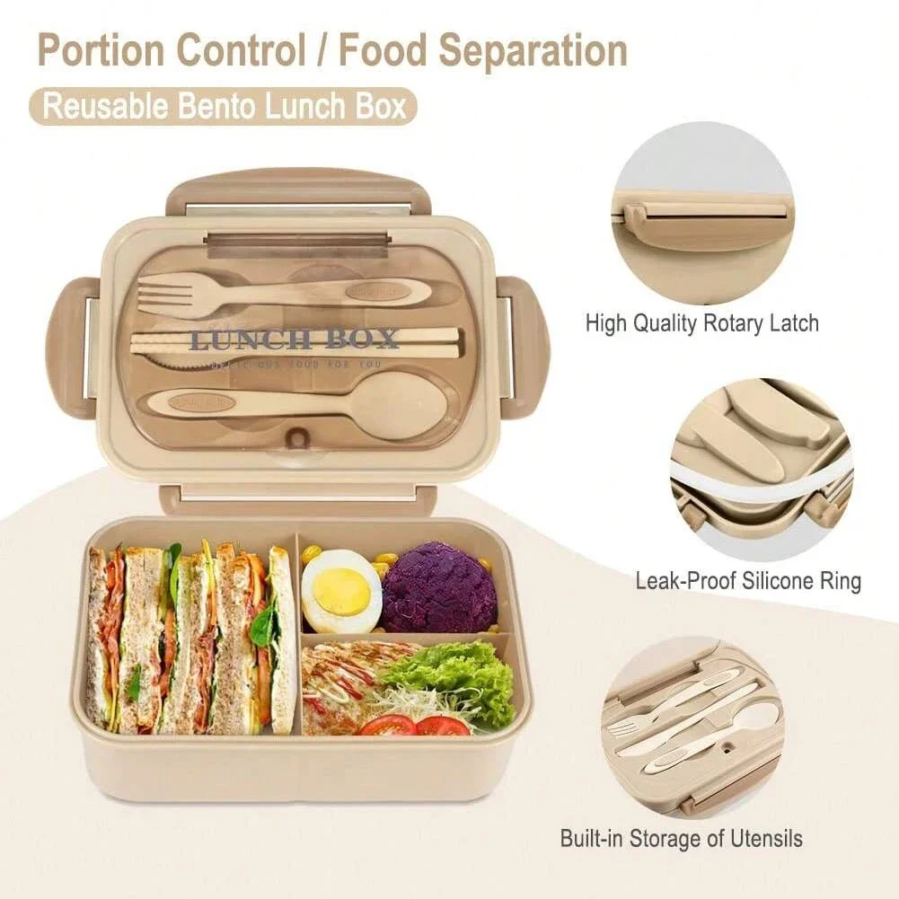 Kotak Bento Dewasa dengan 3 Ko - Food Storage Oven Safe ulasan dan harga