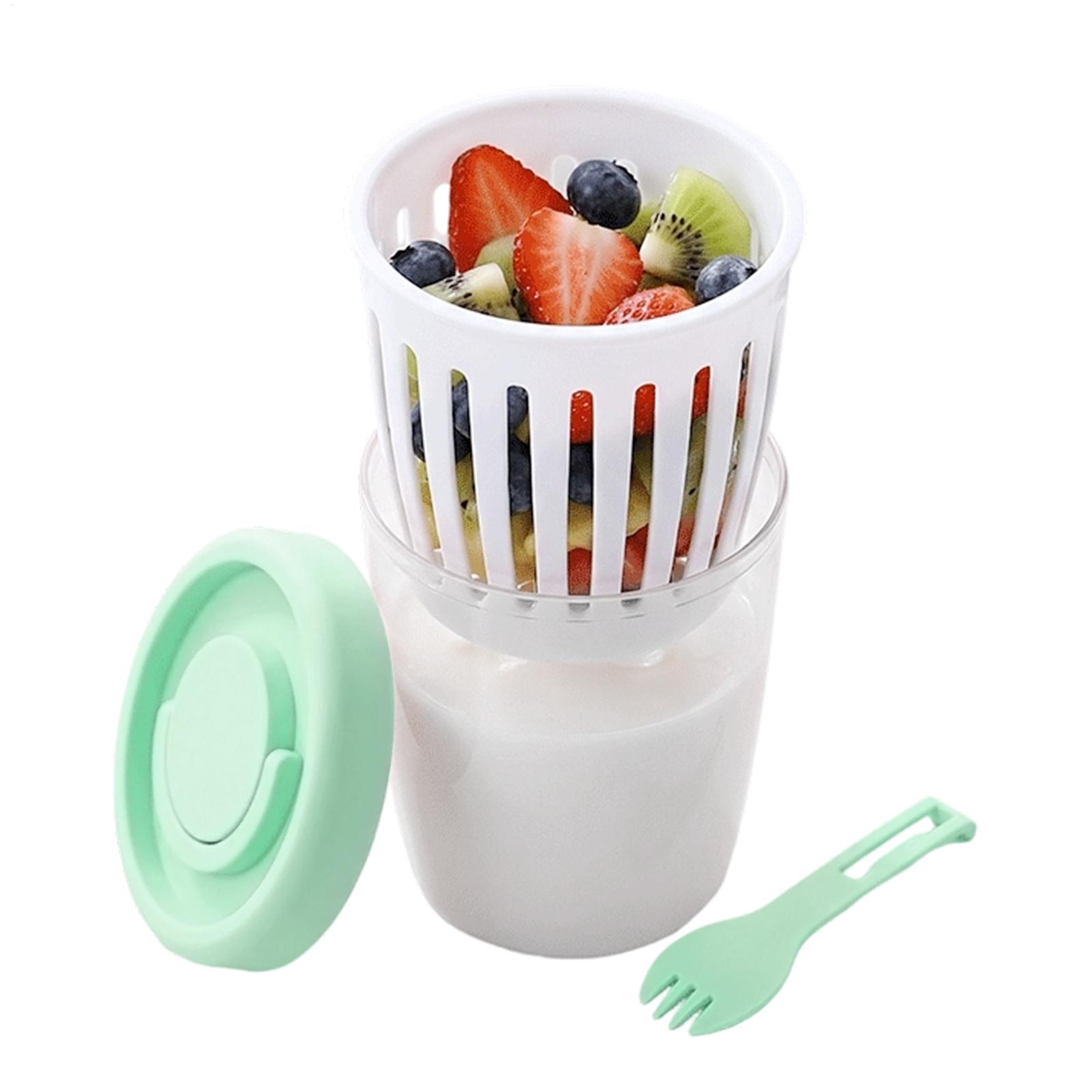 Cangkir Yogurt dengan Tutup Ca - Salad Dressing Bottle ulasan dan harga
