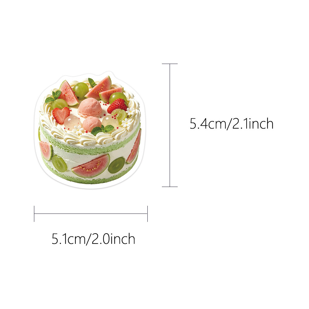 50Pcs Stiker Kartun Matcha Est - Food Storage Journal ulasan dan harga
