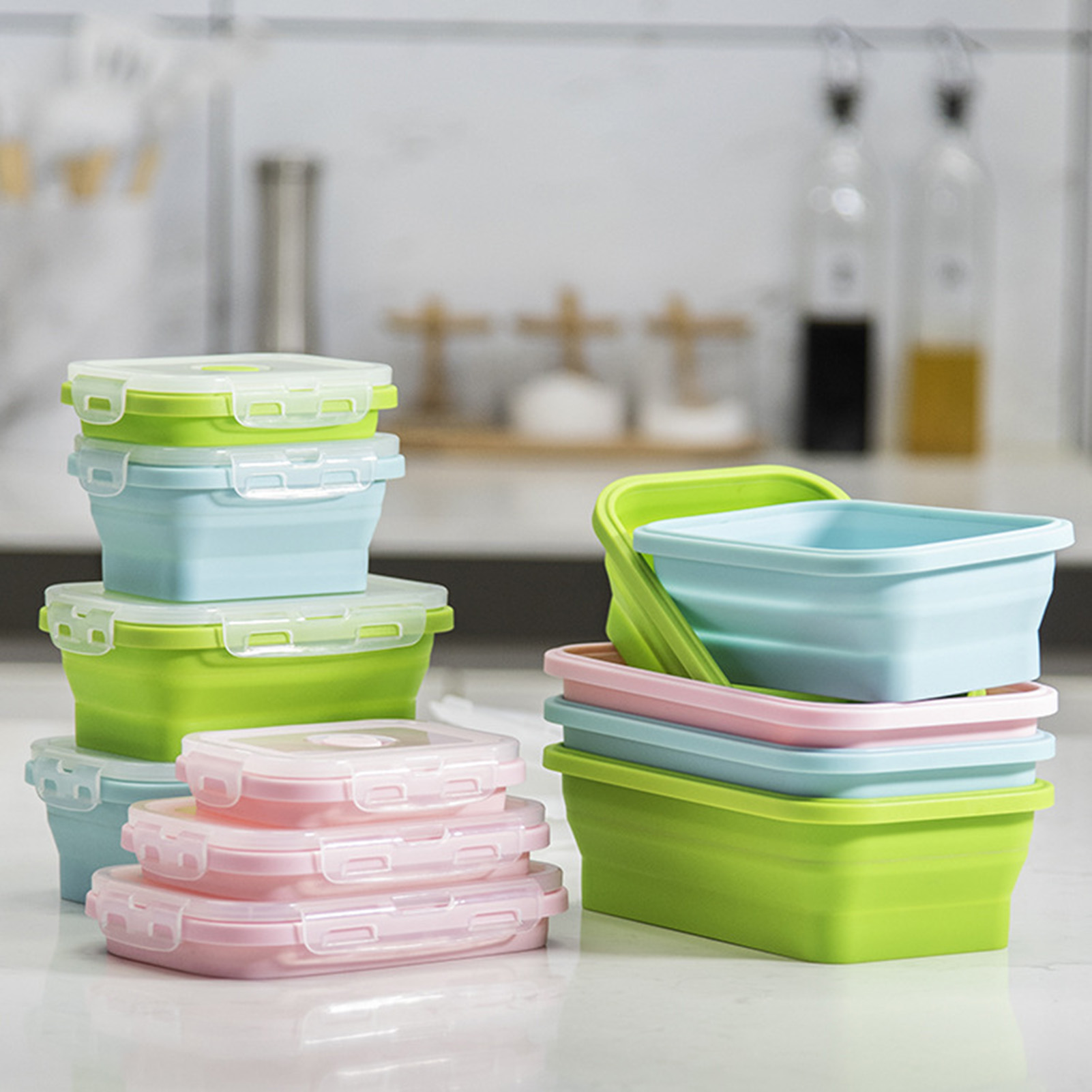 Kotak Makan Siang Silikon Food - Food Storage Bowls ulasan dan harga