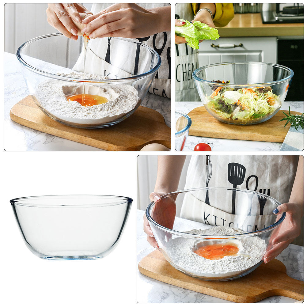 1 buah Mangkuk Salad Kaca Beni - Food Storage Home ulasan dan harga