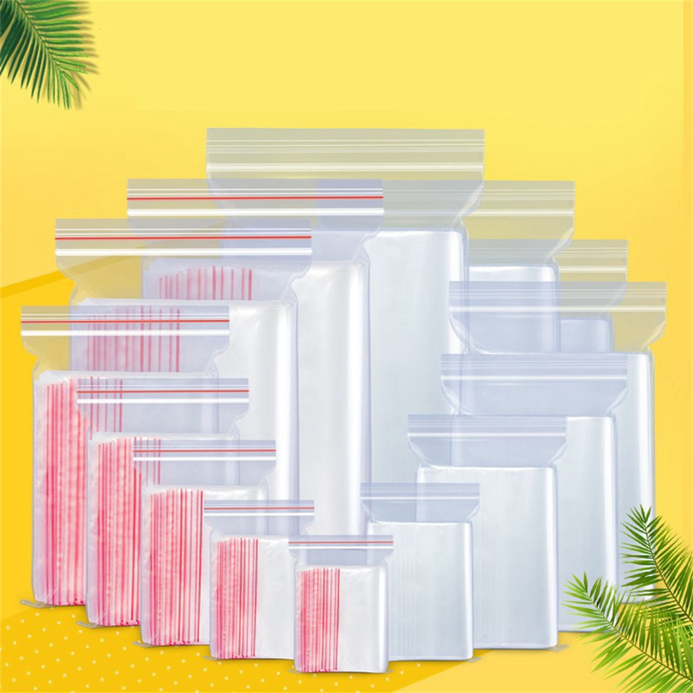 100 buah/pak 5-12 kawat segel  - Food Storage Ziploc Bags ulasan dan harga