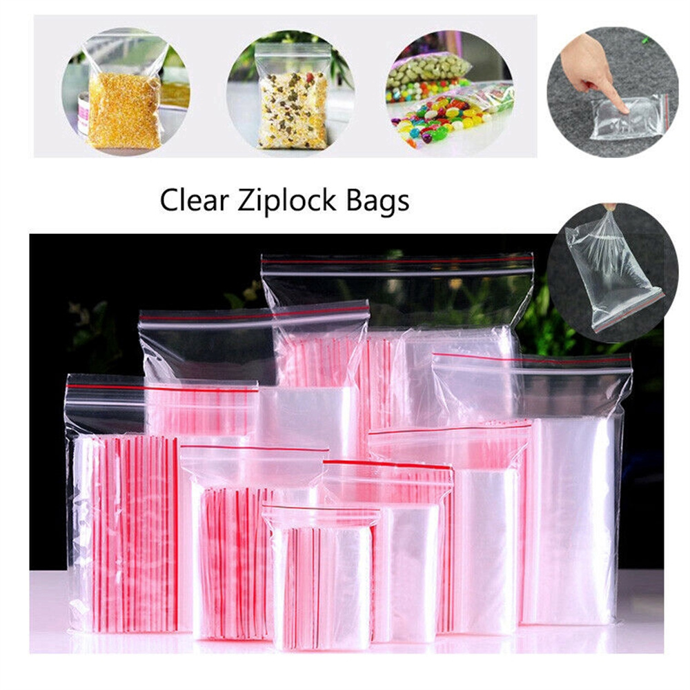 100 buah/pak 5-12 kawat segel  - Food Storage Ziploc Bags ulasan dan harga