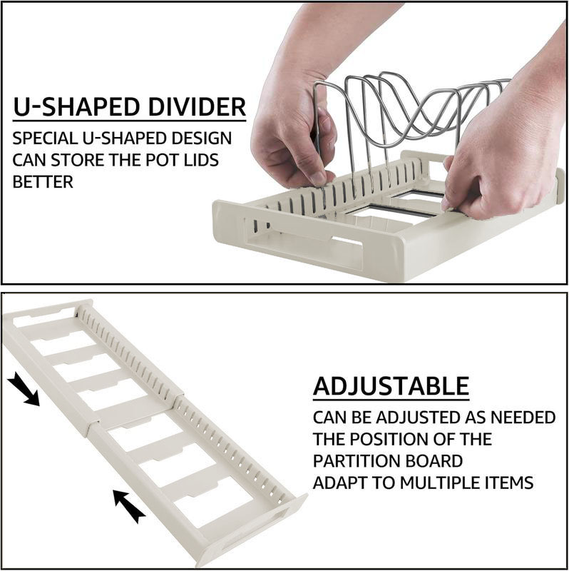 Organizer Panci dan Wajan Dapu - Food Storage With Dividers ulasan dan harga