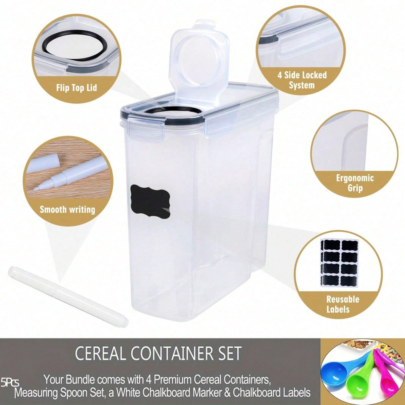 4 Set Wadah Penyimpanan Makana - Food Storage Utensils ulasan dan harga