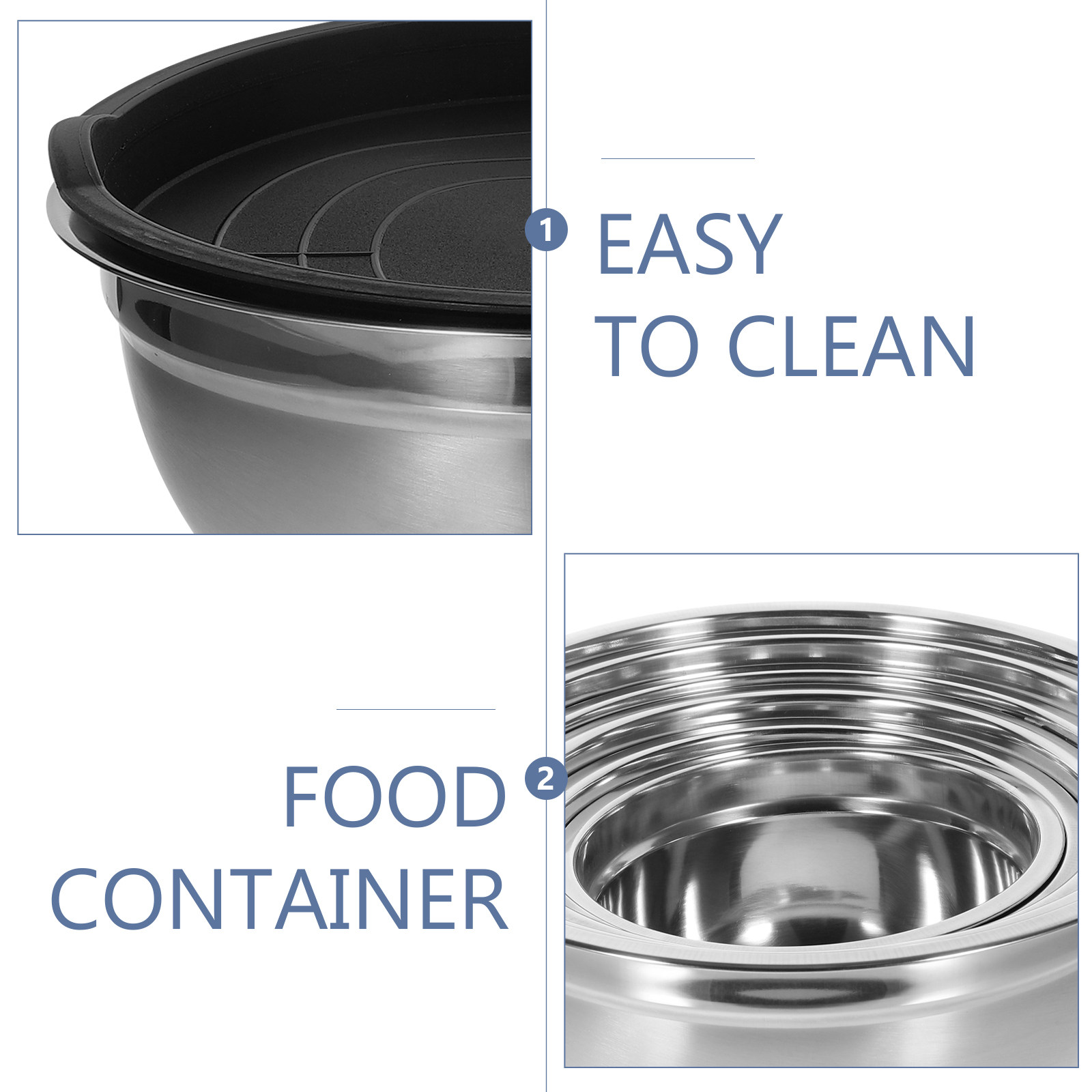 1 Set Wadah Makanan Stainless  - Food Storage Bowls ulasan dan harga