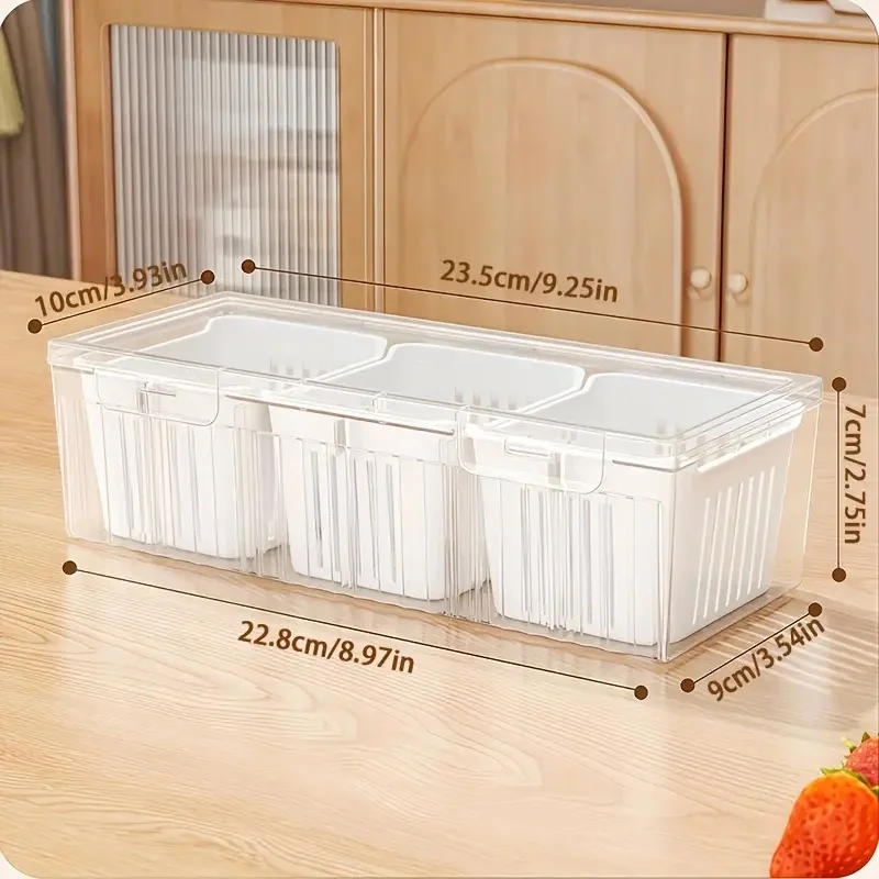 1 Buah Wadah Penyimpanan Makan - Food Storage With Dividers ulasan dan harga