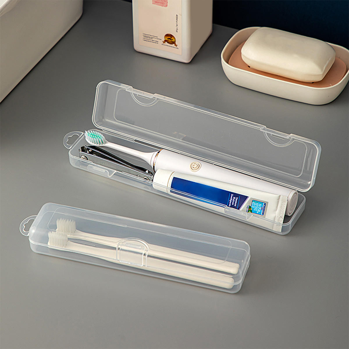 WORTHBUY Kotak sikat gigi tran - Food Storage With Dividers ulasan dan harga