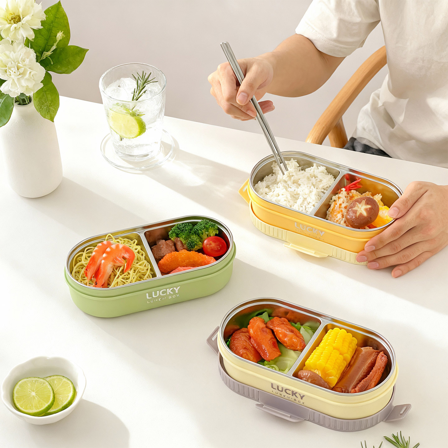 WORTHBUY Kotak Makan Siang Ter - Food Storage Oven Safe ulasan dan harga