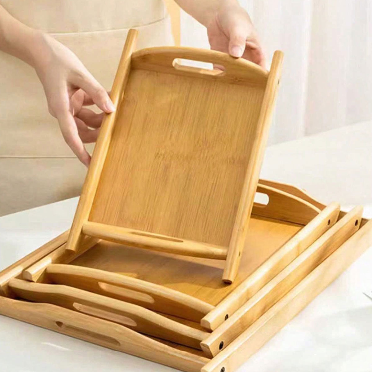 Nampan Kayu Persegi Panjang un - Food Storage In Restaurant ulasan dan harga