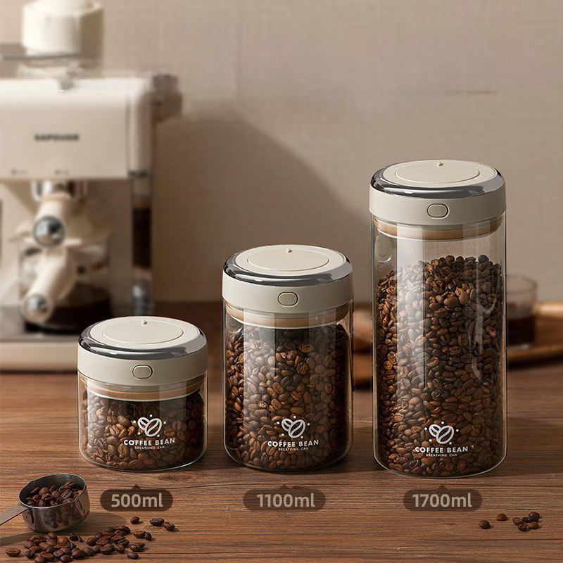 500/1100/1700ml Wadah Vakum Bi - Food Storage Glass Containers ulasan dan harga
