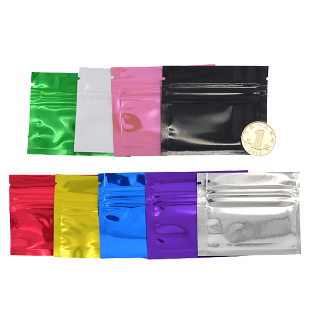100 Buah Warna-warni Aluminium - Food Storage Ziploc Bags ulasan dan harga