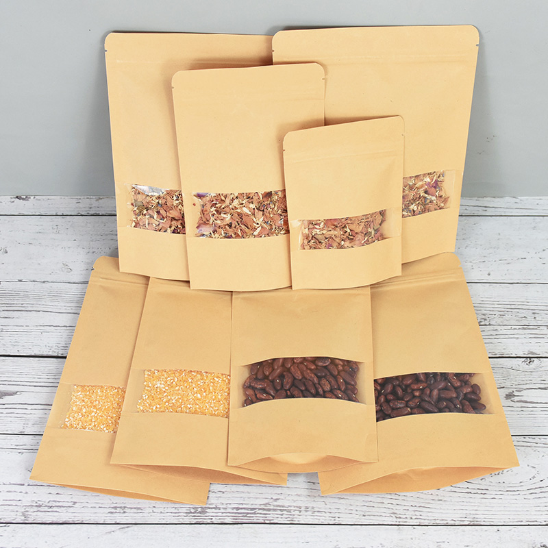 20/50 buah kertas Kraft kantun - Food Storage Ziploc Bags ulasan dan harga
