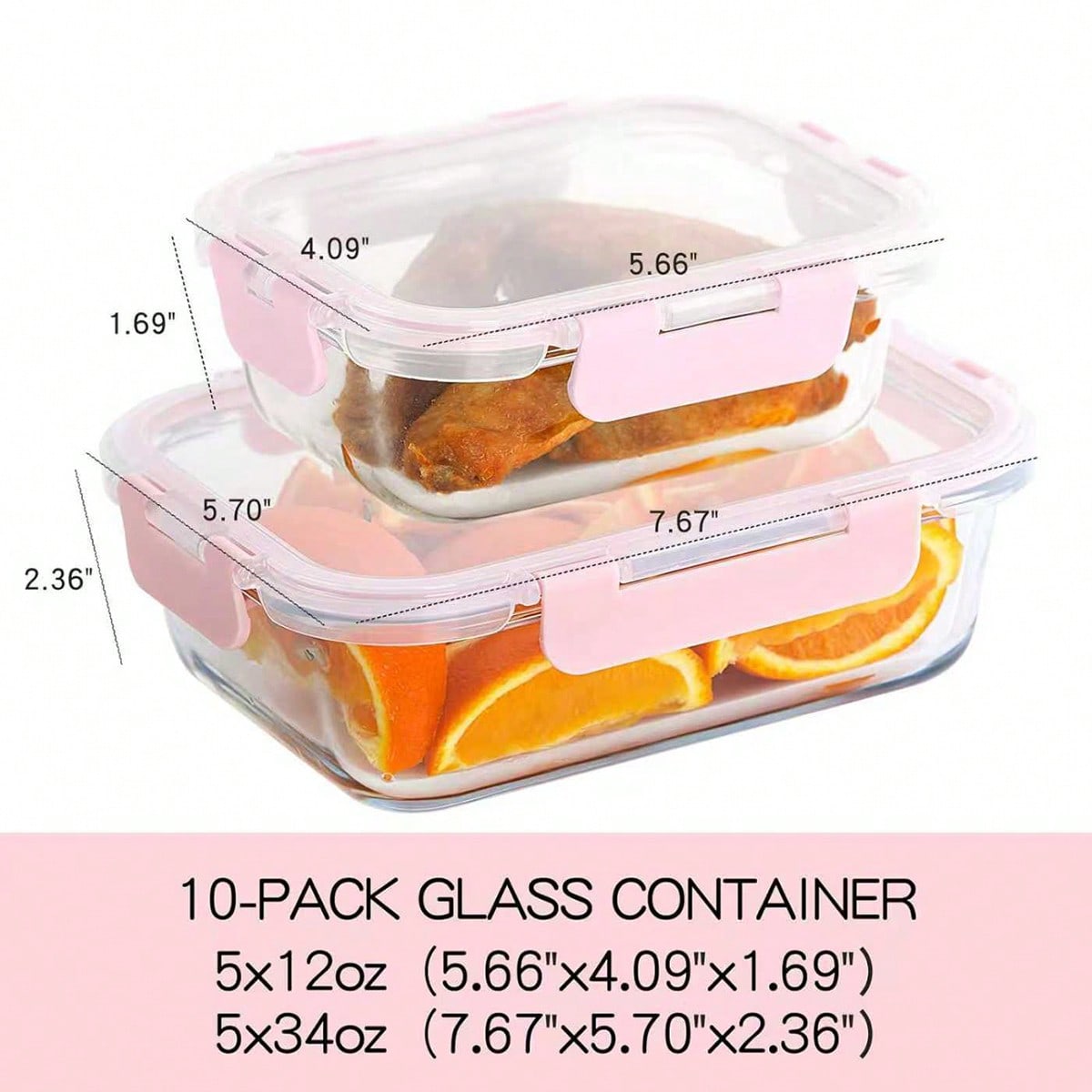 10 Wadah Makanan Kaca, Wadah P - Food Storage Glass Box ulasan dan harga