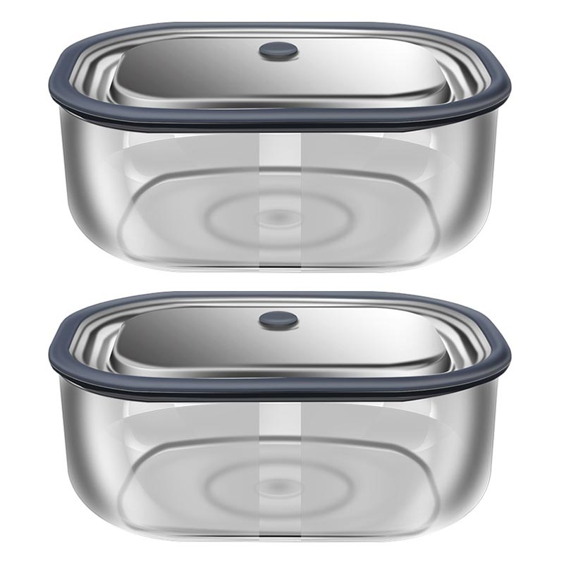 Kotak makan siang persegi panj - Food Storage Glass Box ulasan dan harga