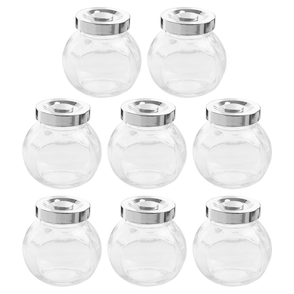 8 Buah Toples Kaca Kedap Udara - Food Storage Glass Containers ulasan dan harga