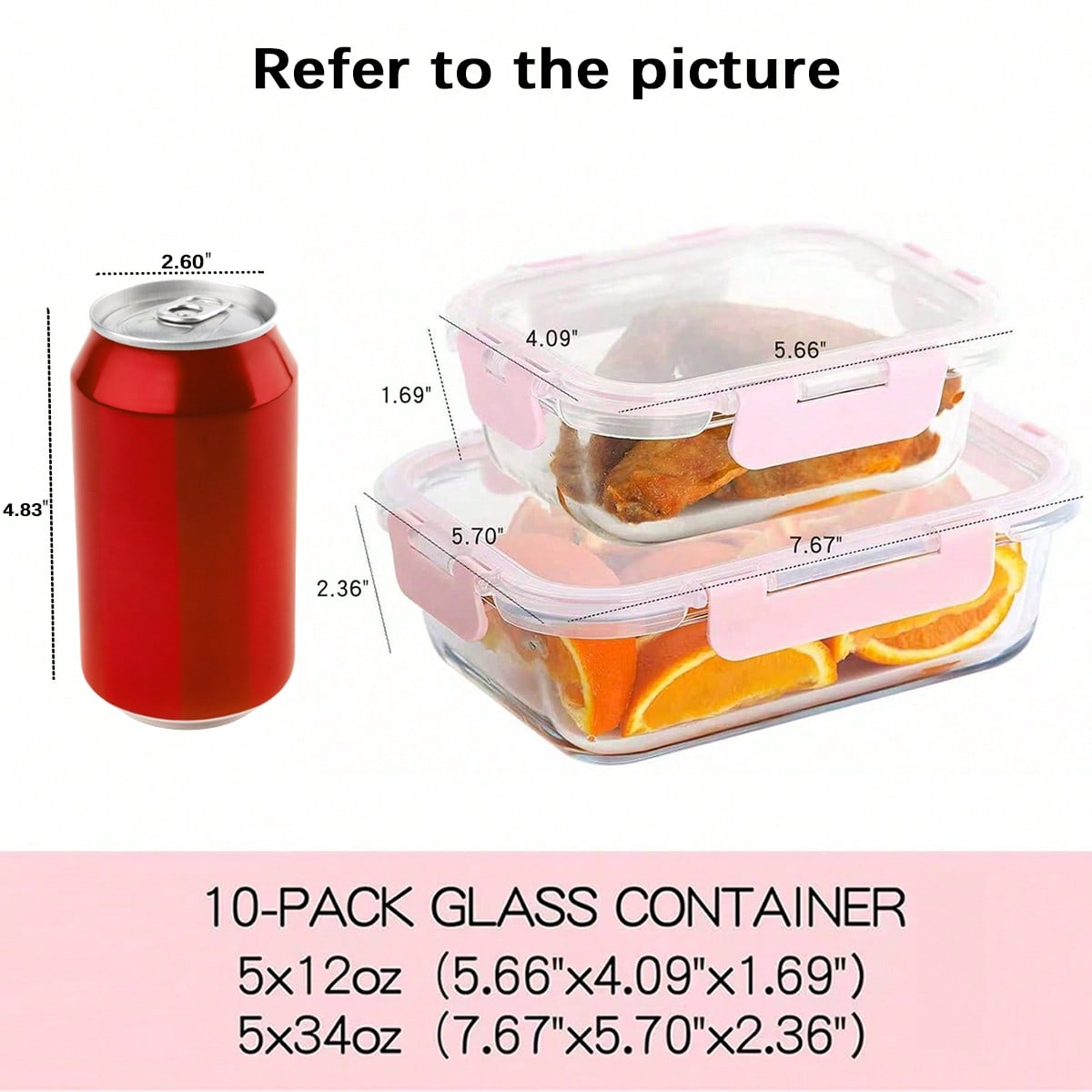 10 Paket Wadah Makanan Kaca Mo - Food Storage Glass Box ulasan dan harga